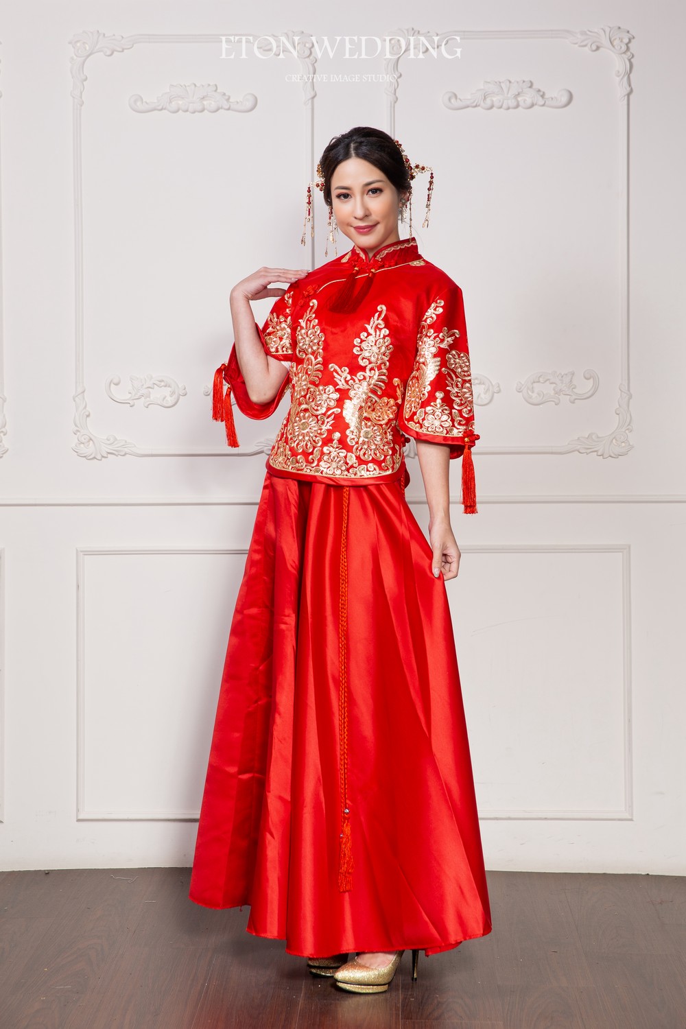 中式禮服,中式婚紗,秀禾服,龍鳳褂,旗袍婚紗,改良式旗袍
